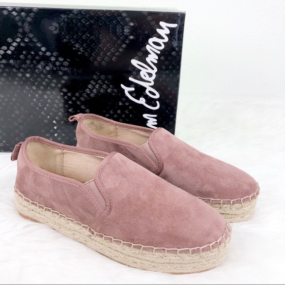Sam Edelman Shoes - SAM EDELMAN Carrin Dusty Rose Platform Espadrille